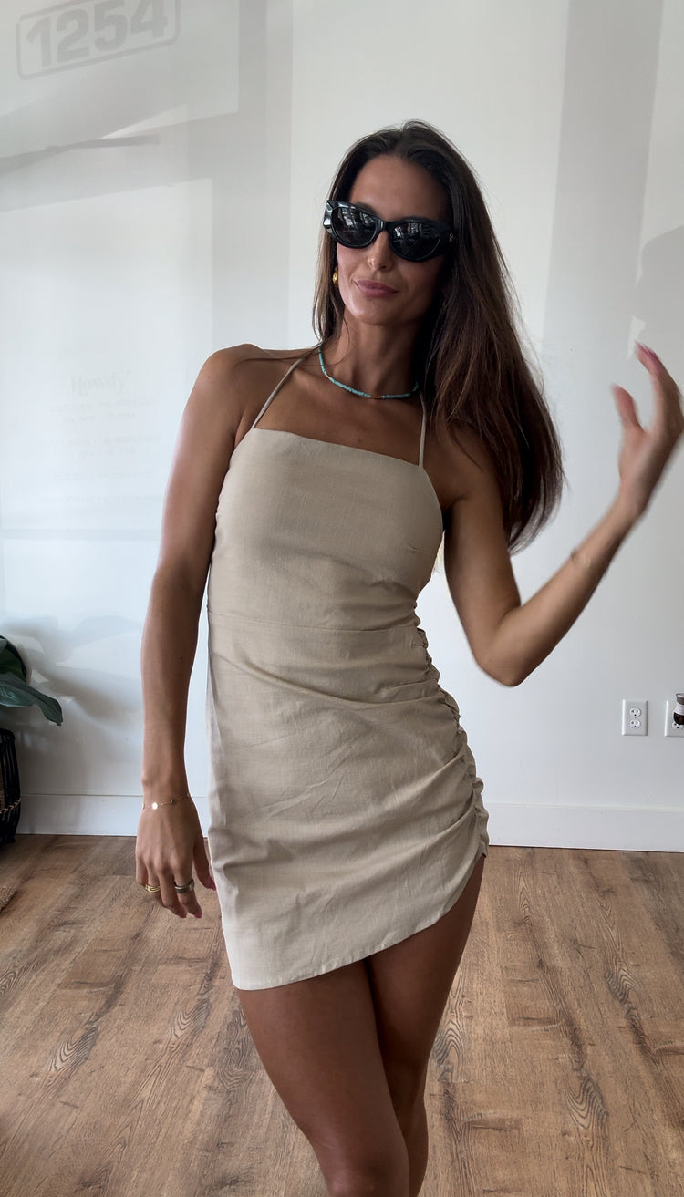 Horizon Linen Mini Dress