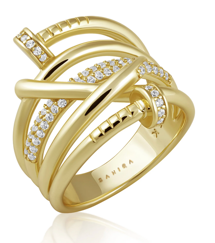 SAHIRA Sabrina Pave Nail Ring