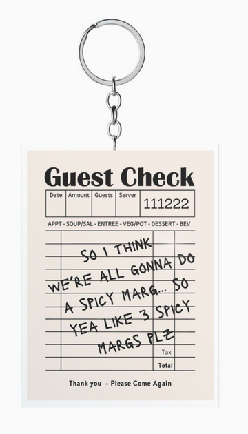 Guest Check Key Chain