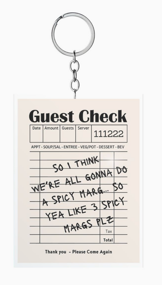 Guest Check Key Chain