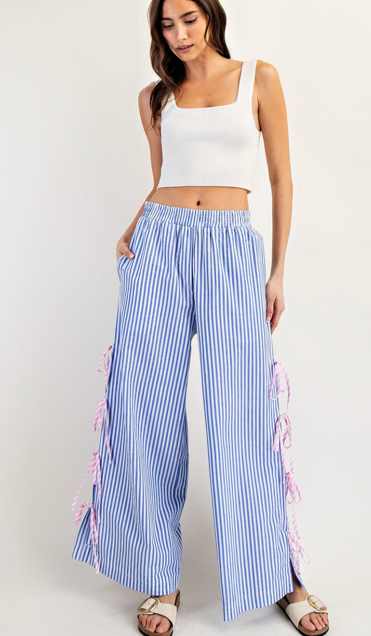 Stripes & Bows Loose Pant