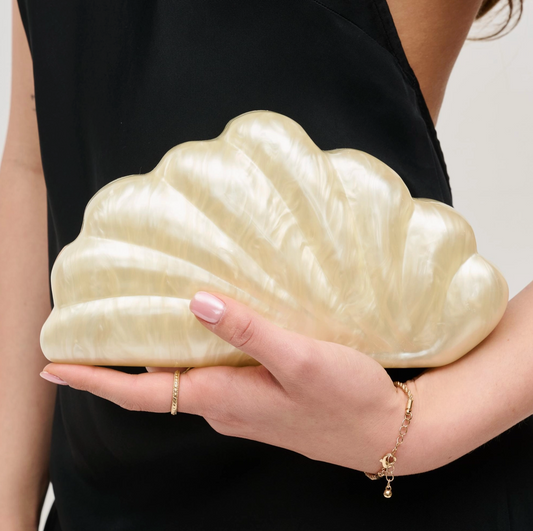 Adriana Shell Clutch