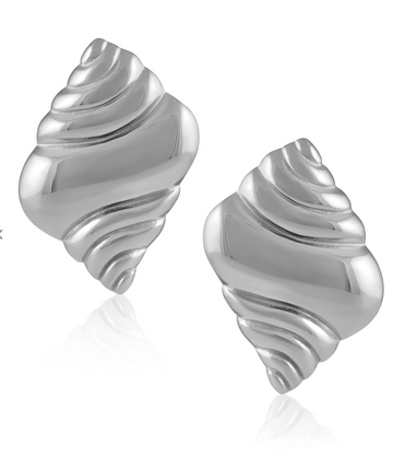 SAHIRA Luliana Shell Earring in Silver