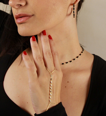 Diamond Cut Hand Chain