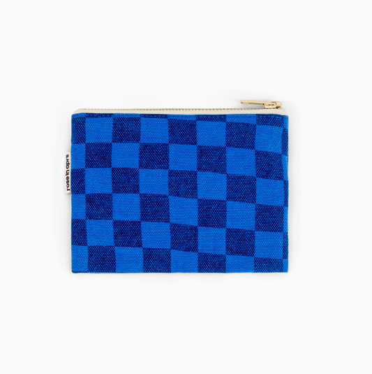 Checkered Coin Pouch