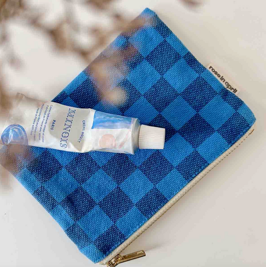 Checkered Coin Pouch
