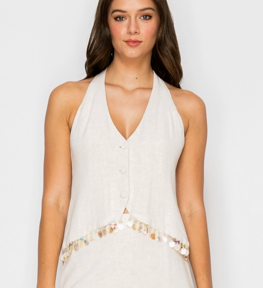 House of Shells Halter Top