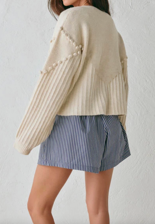 Pom Pom Cardigan