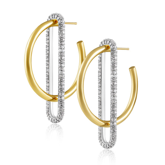 Jolene Pave Hoop by Sahira