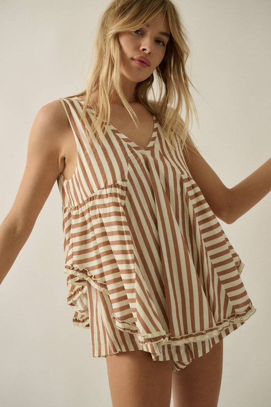 Bella Babydoll Tank Romper