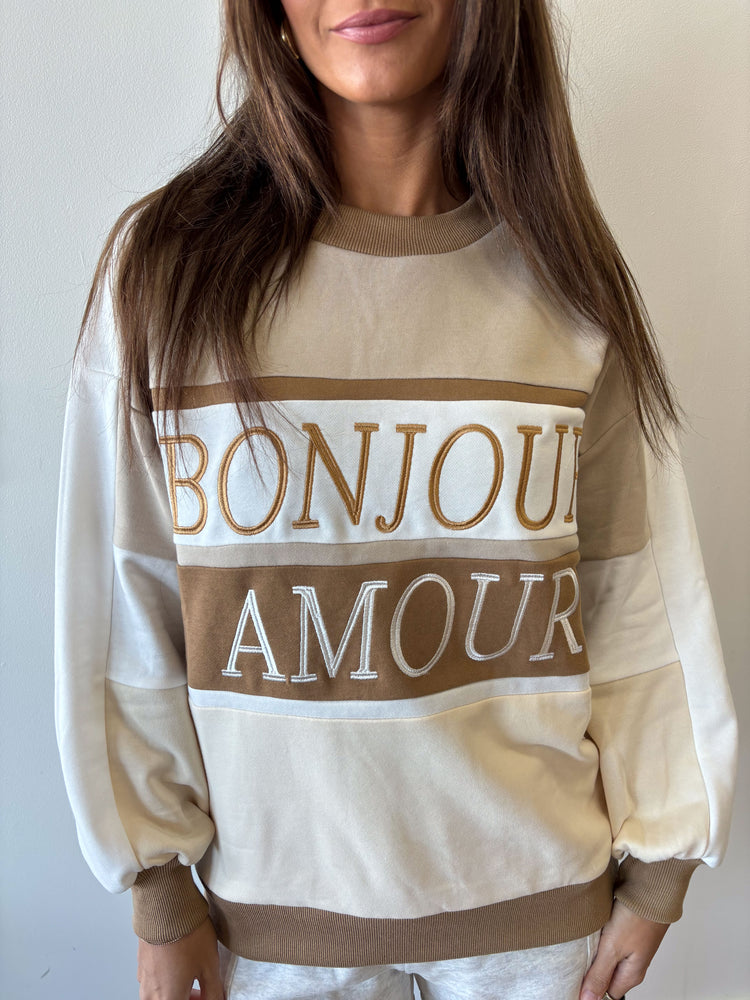 Bounjour Amour Pullover