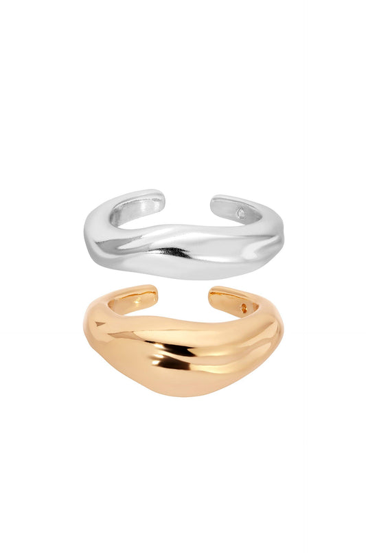 Bold Metallic Ear Cuff Set