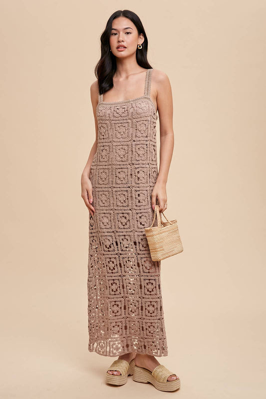 Austin Crochet Maxi Dress