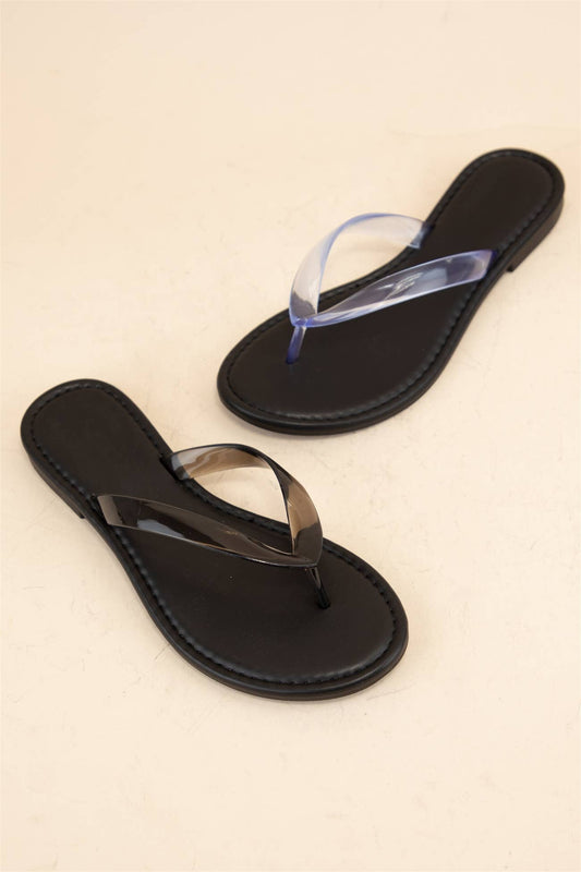 TRANSLUCENT THONG FLIP FLOP