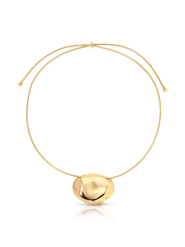 Molten Metal Pendant Necklace by Ettika
