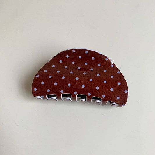 Minimalist Polka Dots Acrylic Claw Clip