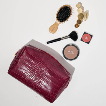 Croc Chic Cosmetic Pouch
