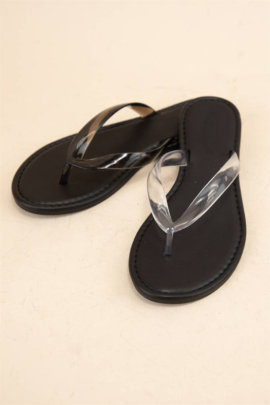 TRANSLUCENT THONG FLIP FLOP