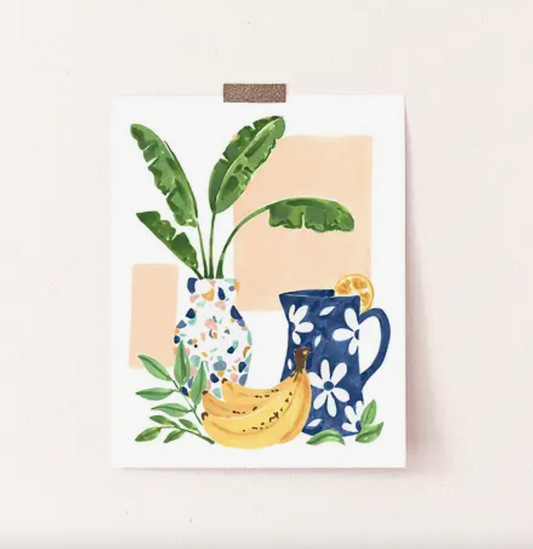 Terrazzo Banana - 11x14 Print by Sabina Fenn