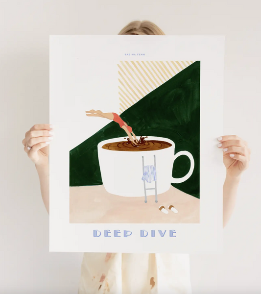 Deep Dive Coffee - 8x10 Print by Sabina Fenn